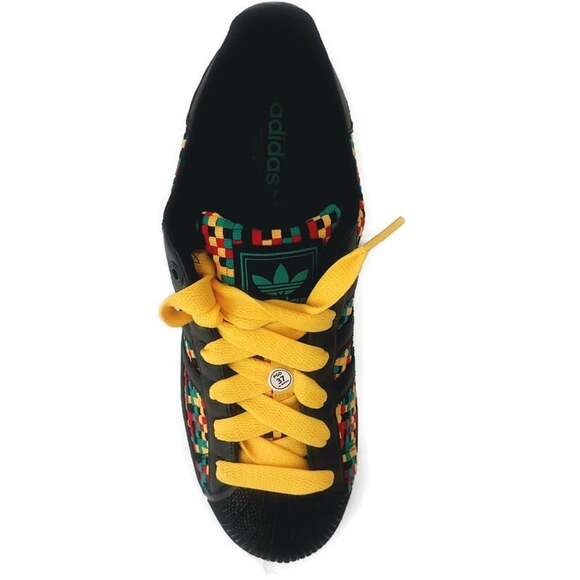 Bob Marley x Adidas Superstar II Jamaica Black Rasta Woven IH9785 Mens 9 W 10 main image 6